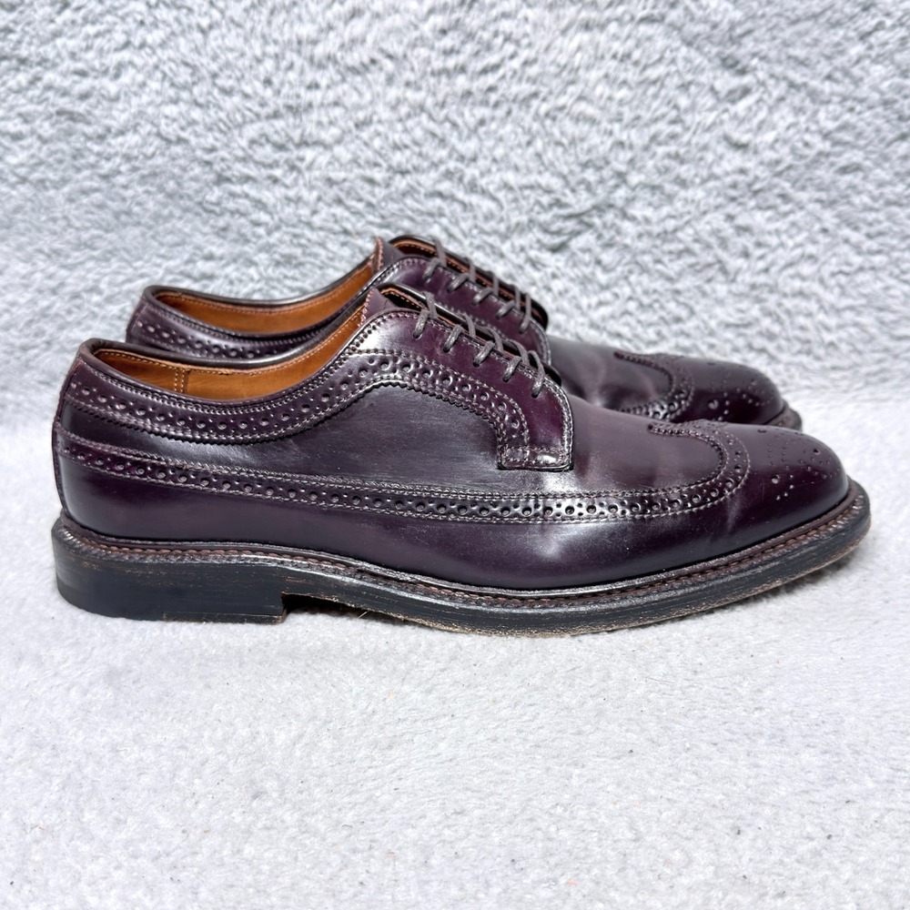 Alden 975 Long Wing Blucher Mens Size 9 Dress Shoes Color 8 Shell Cordovan